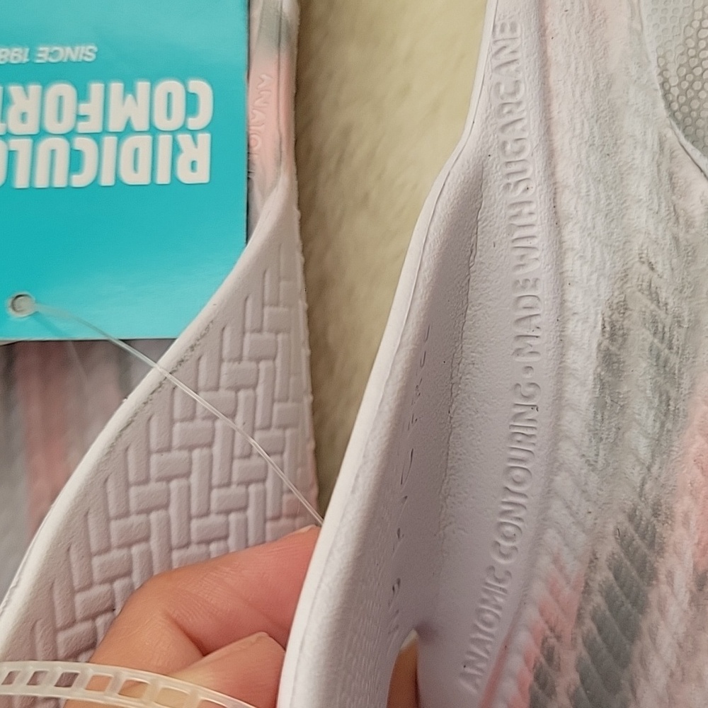 🩴NWT REEF Women's Water Xslide Sandals. White, Pink, Gray Colors. Size 9. - Picture 11 of 12